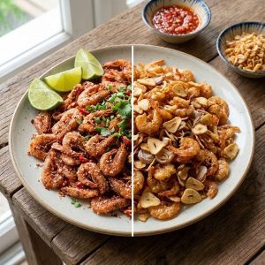 Tôm sấy muối ớt/ cháy tỏi