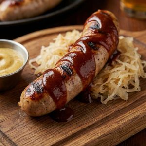 xúc xích đức - xốt đặc biệt